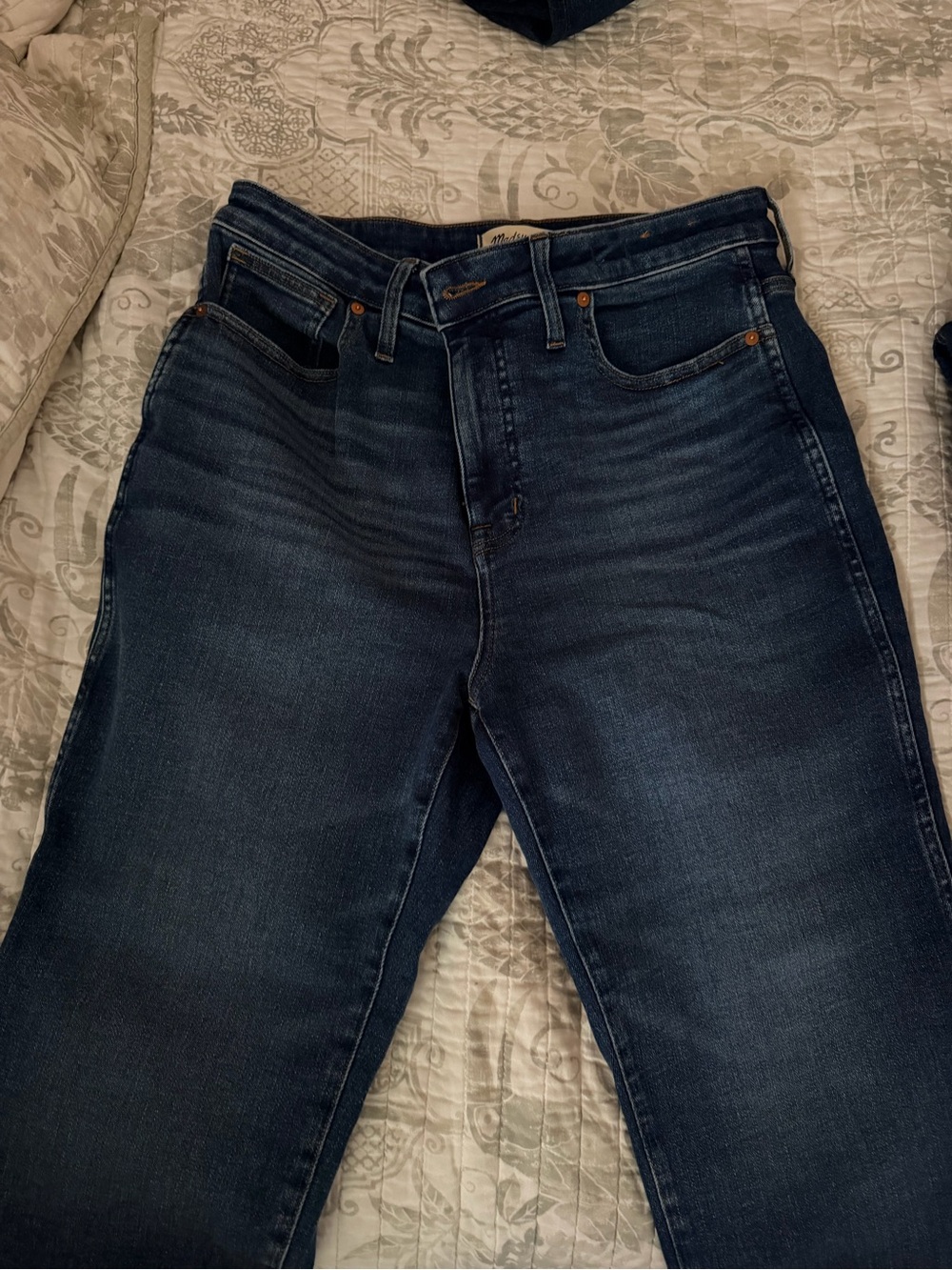 Curvy Stove Pipe Madewell Classic High-Rise Dark Blue Women’s Jeans